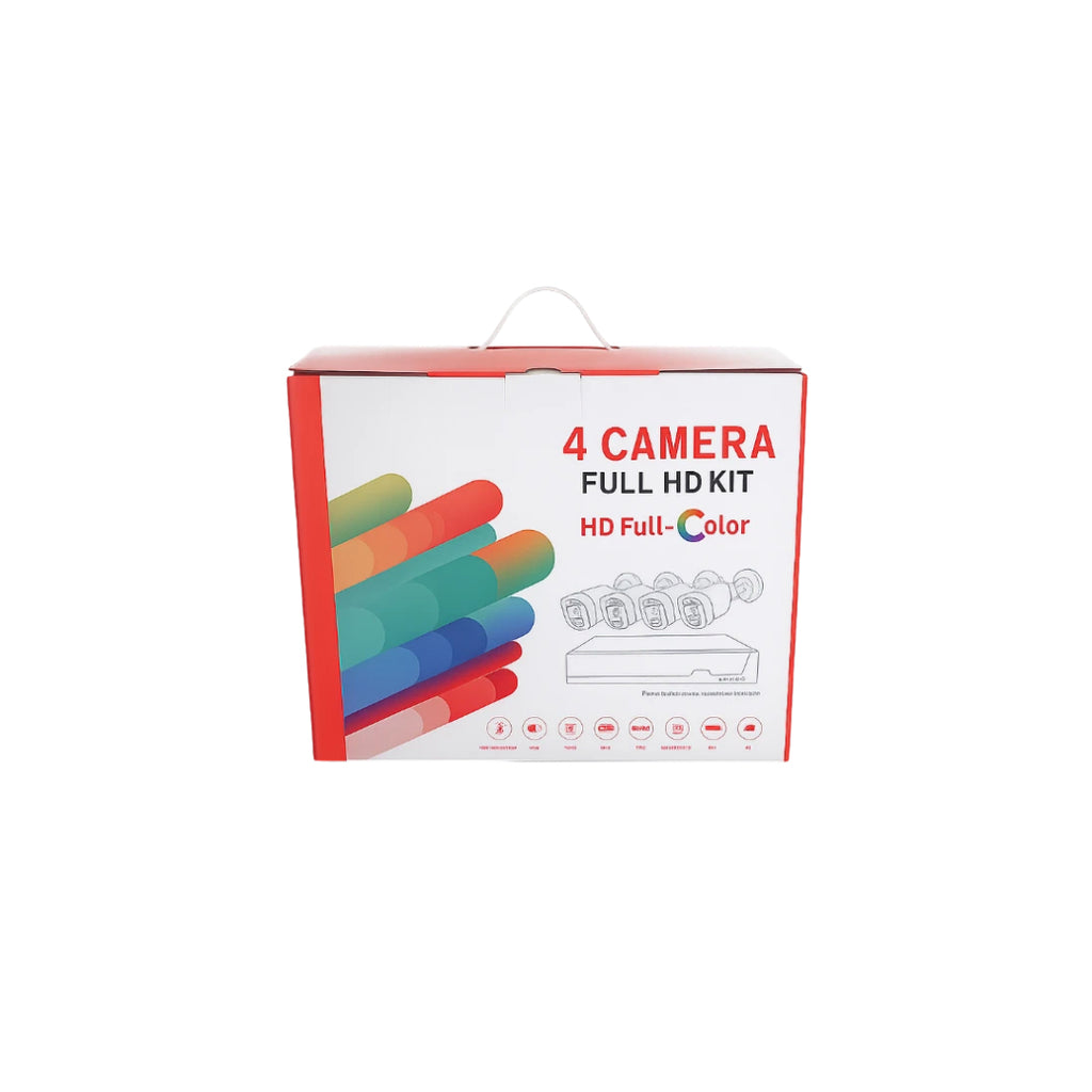 4 Camera Full HD CCTV Kit with XVR – Complete Security Camera Kit