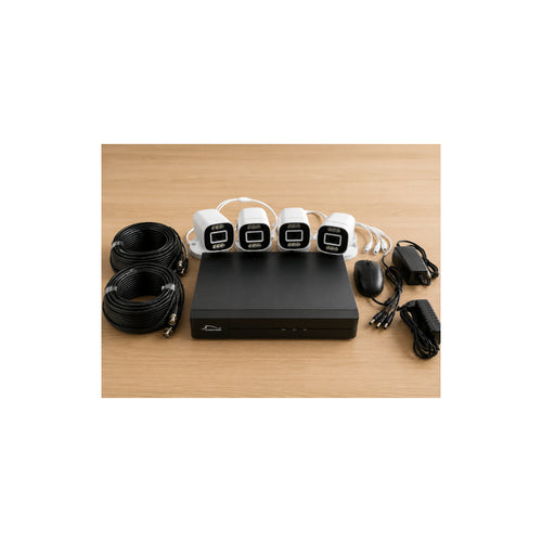 4 Camera Full HD CCTV Kit with XVR – Complete Security Camera Kit